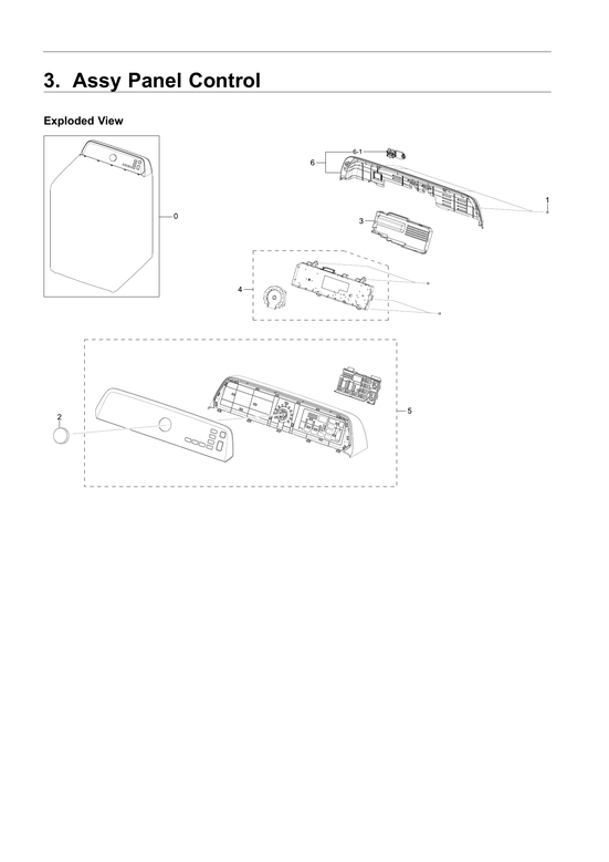 Control panel assy
