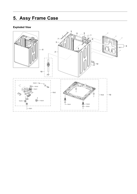 Frame case assy