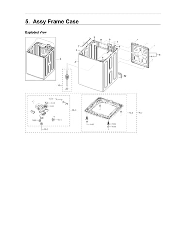 Frame case assy