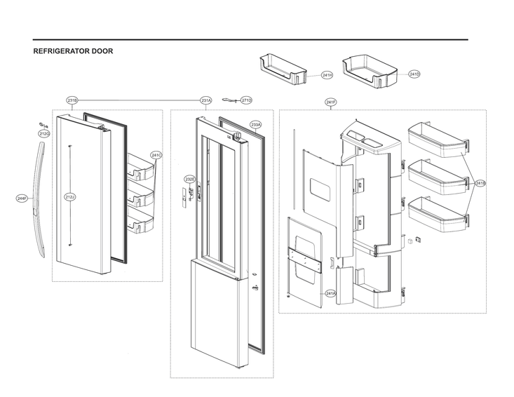 Refrigerator door