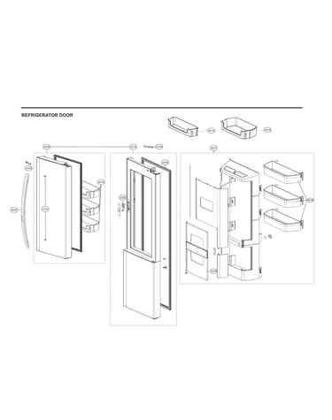Refrigerator door