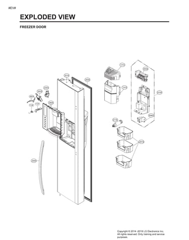 Freezer door