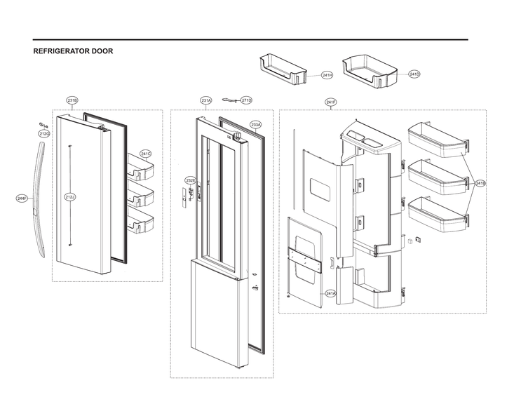 Refrigerator door