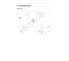 Samsung DVE54R7600W/A3-00 motor duct assy diagram