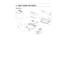 Samsung WA50R5200AW/US-00 top cover assy diagram