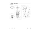 Samsung WA50R5200AW/US-00 tub parts assy diagram
