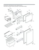 Door/refrigerator/freezer parts