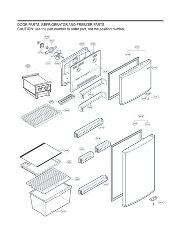 Door/refrigerator/freezer parts