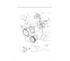 LG WM3499HVA/00 drum and tub parts assy diagram