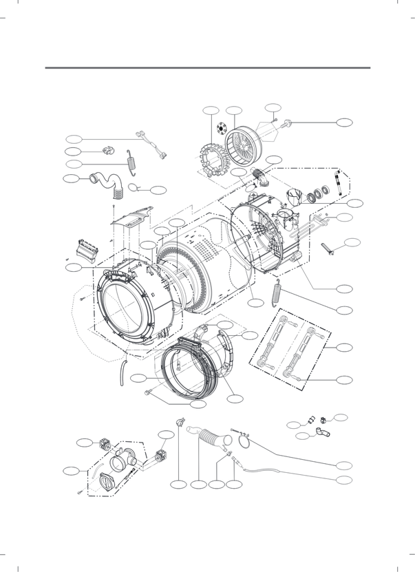 DRUM AND TUB PARTS ASSY