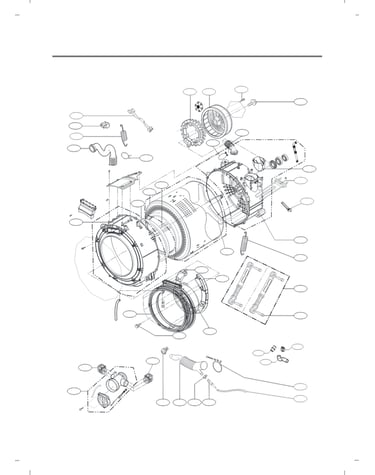 Drum and tub parts assy