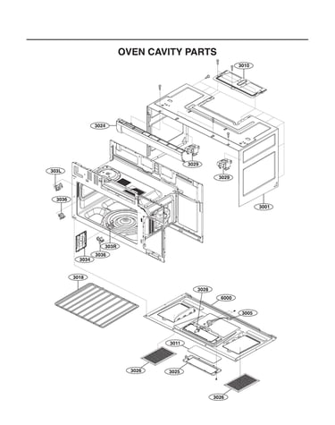 Oven cavity parts