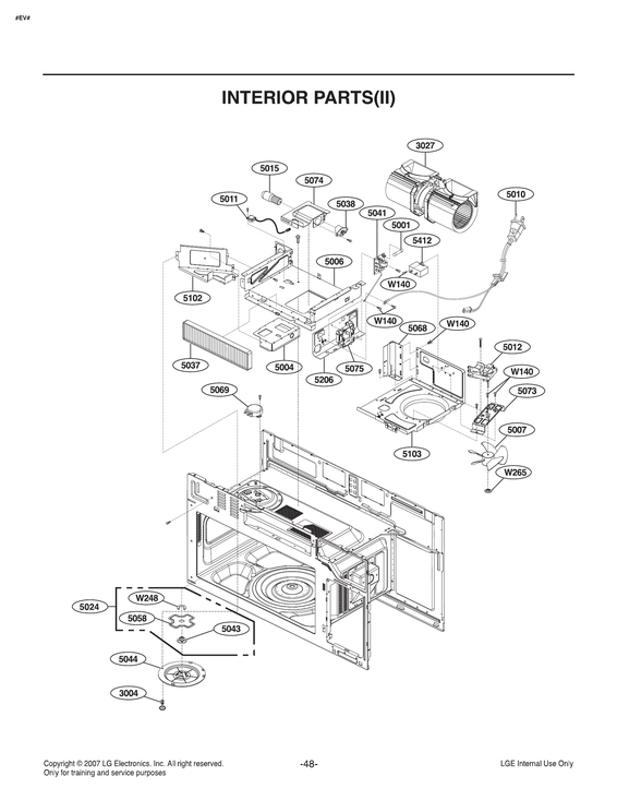 Interior parts (ii)