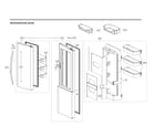 LG LSXC22386D/00 refrigerator door diagram