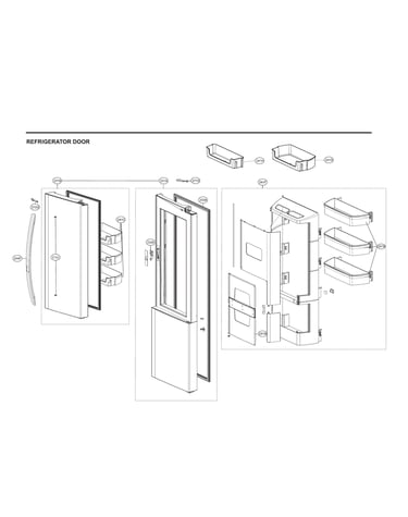 Refrigerator door