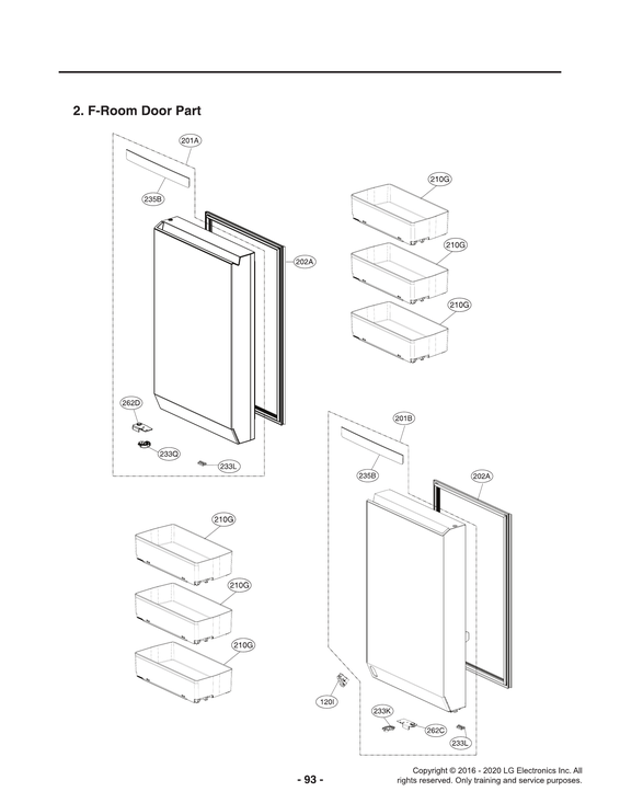 F-room door part