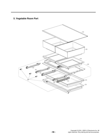 Vegetable room parts