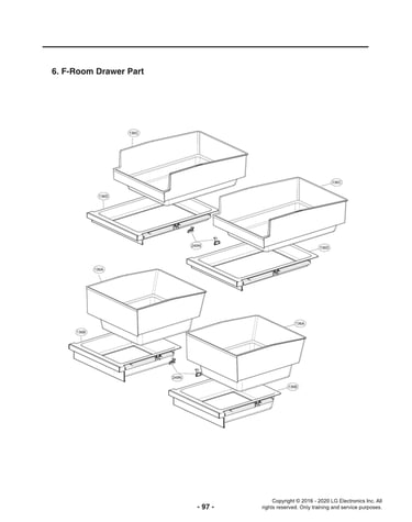 F-room drawer parts