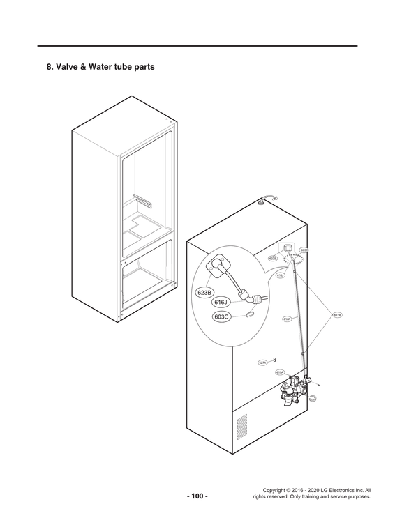 VALVE/WATER TUBE PARTS