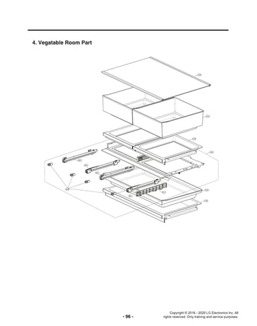Vegetable room parts