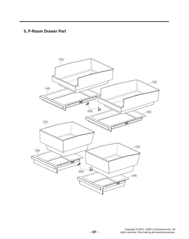 F-room drawer parts