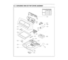 LG WT7060CV/00 top cover assembly diagram