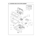 LG WT7300CW/01 top cover assembly diagram