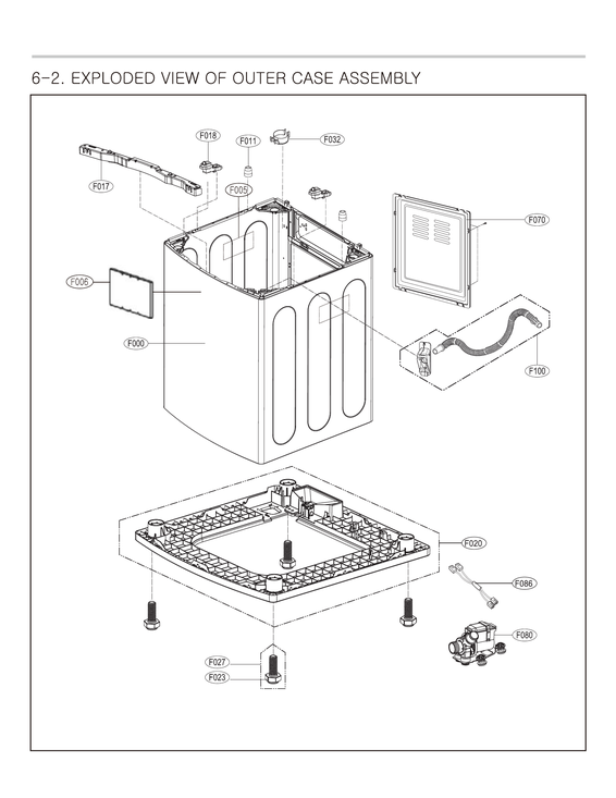 Outer case assembly