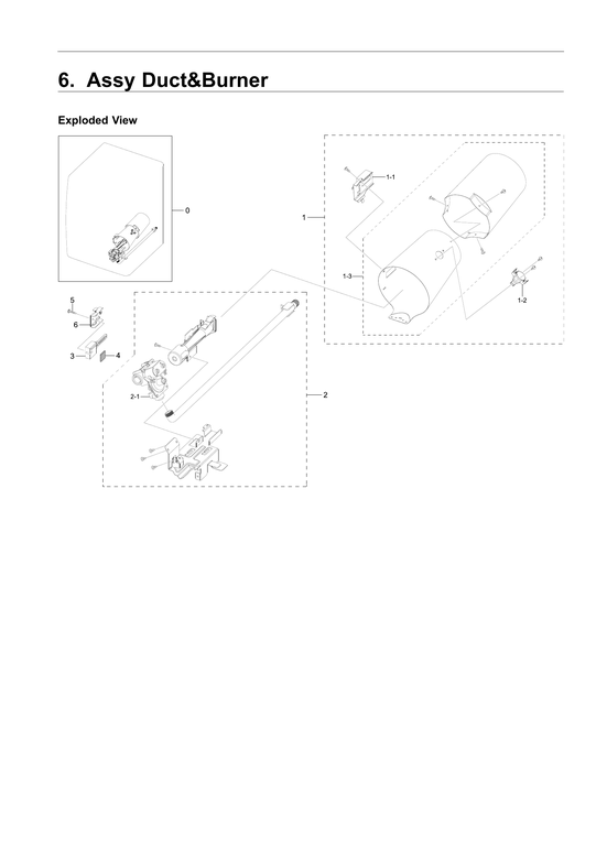 Duct & burner assy