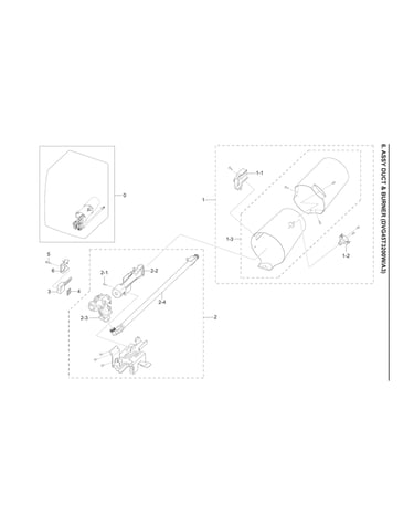 Duct & burner assy