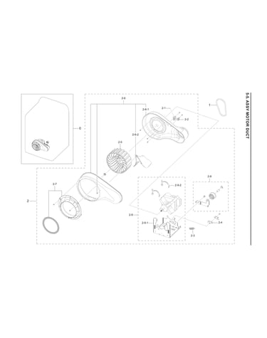 Motor duct assy