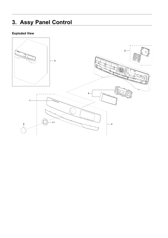 Control panel assy
