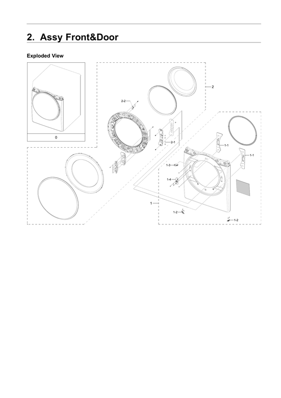 Front & door assy
