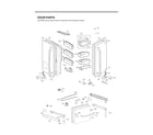 LG LFXC24726M/00 door parts diagram