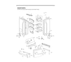 LG LFXS30726M/00 door parts diagram