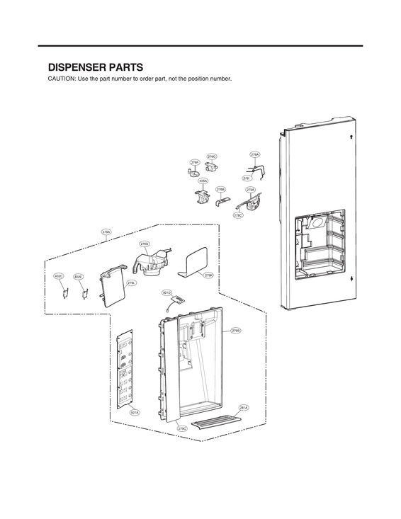 DISPENSER PARTS