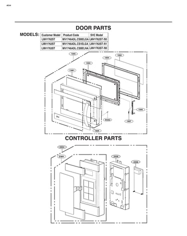 Door/controller parts