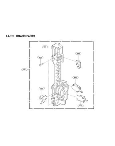 Latch board parts