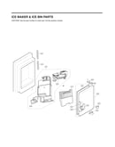 Ice maker/ice bin parts