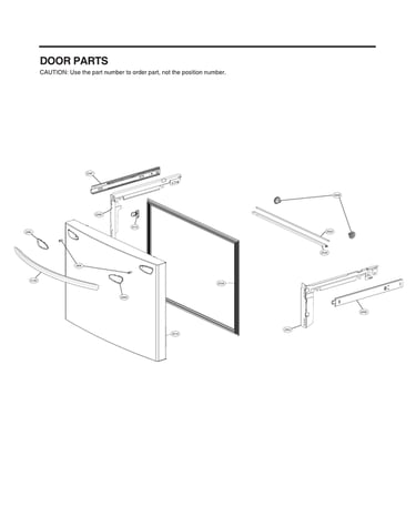 Freezer door parts