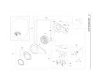 Samsung DVG50R8500V/A3-00 motor duct assy diagram