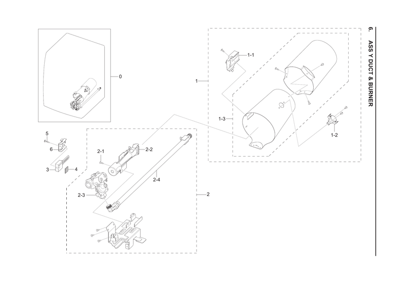 Duct & burner assy