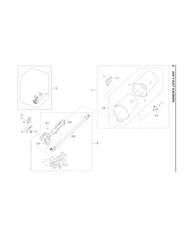 Duct & burner assy
