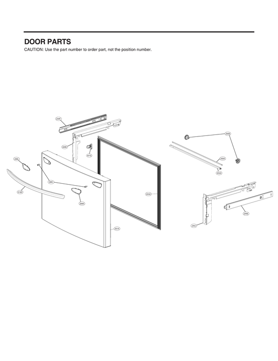 Freezer door parts