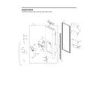LG LRFDS3016D/00 dispenser door parts diagram