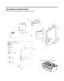 Ice maker/ice bin parts