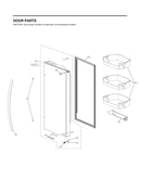 Refrigerator door parts