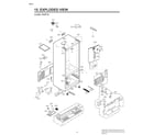 LG LRFXS2503D/00 case parts diagram