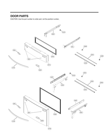 Freezer door parts