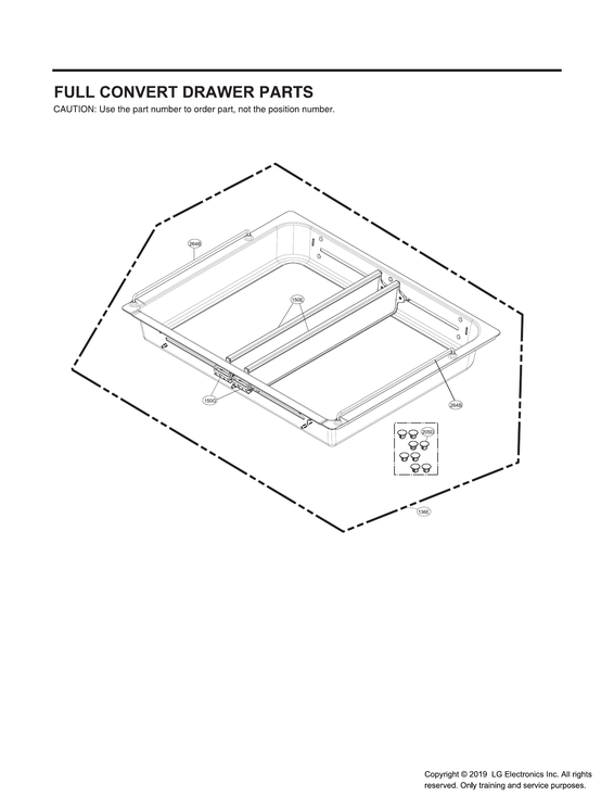 Full convert drawer parts